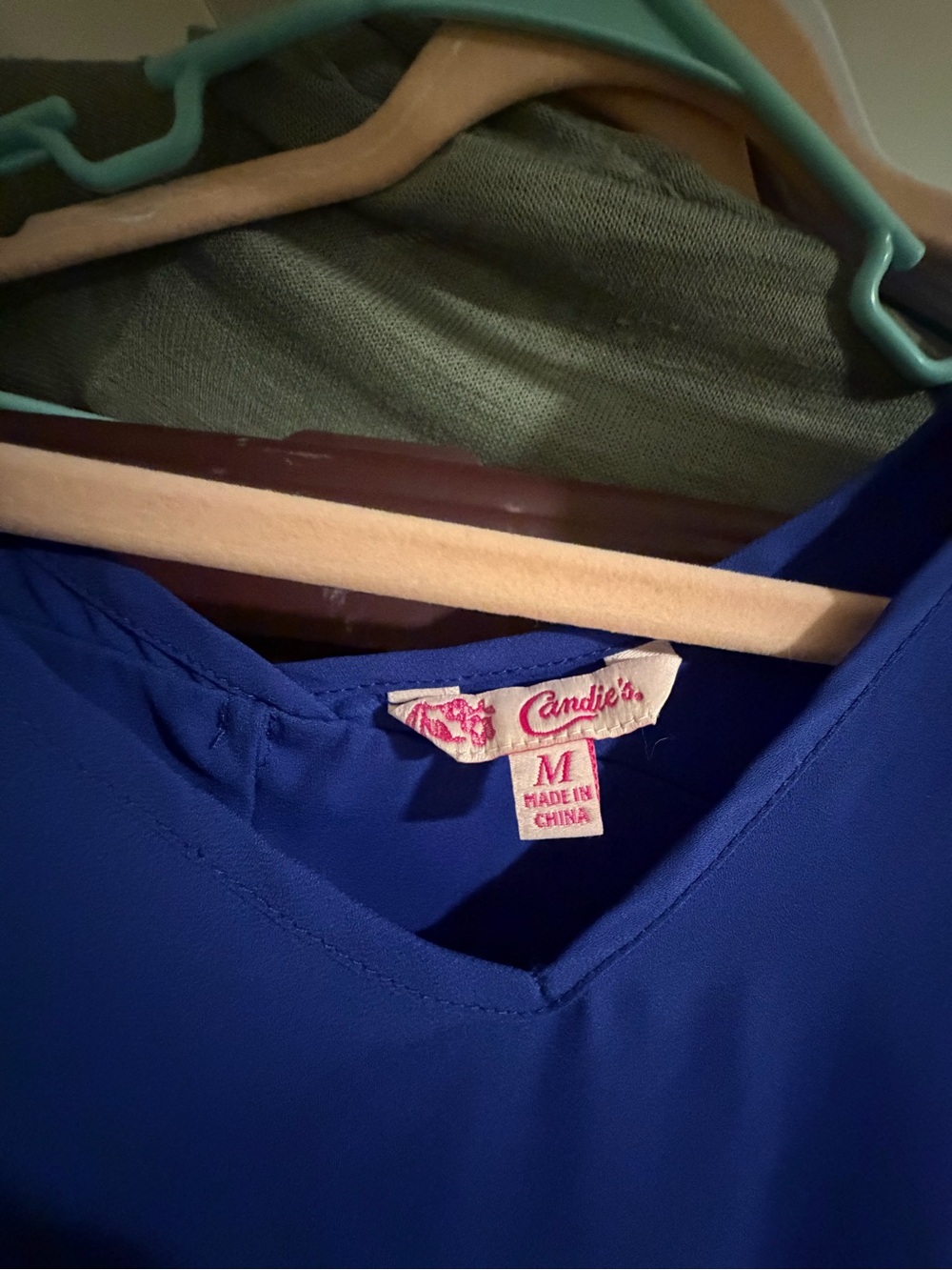 Candie's Royal Blue V-Neck Tunic Top